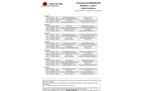 Championnat AGR - D1 - Equipe 2 (Phase 1)